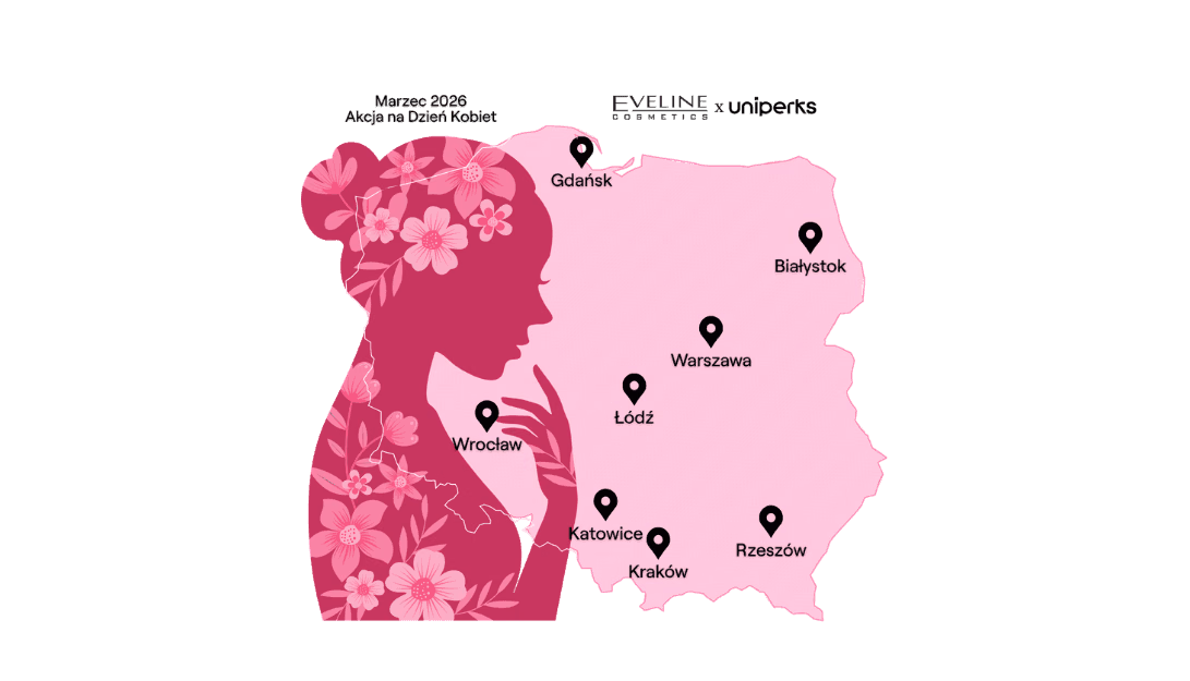 Mapa obecności kampanii Eveline Cosmetics na uczelniach w Polsce